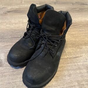Timberland Black Boots junior size 6M
